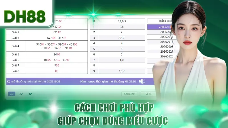 Cách chơi phù hợp giúp chọn đúng kiểu cược