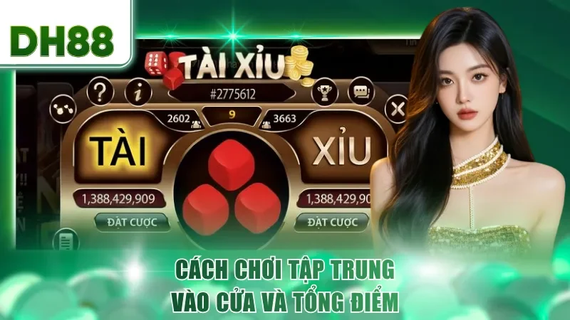 Cách chơi tập trung vào cửa và tổng điểm
