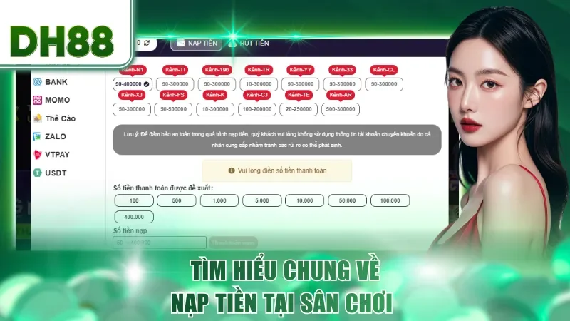 Tìm hiểu chung về nạp tiền tại sân chơi