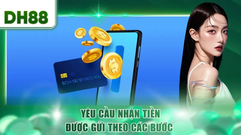 Yêu cầu nhận tiền được gửi theo các bước